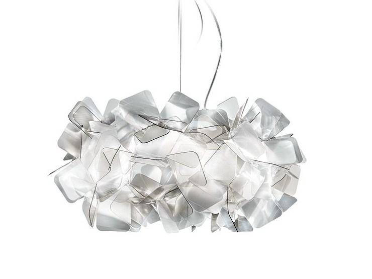 CLIZIA FUMÉ SMALL LED Cristalflex® pendant lamp