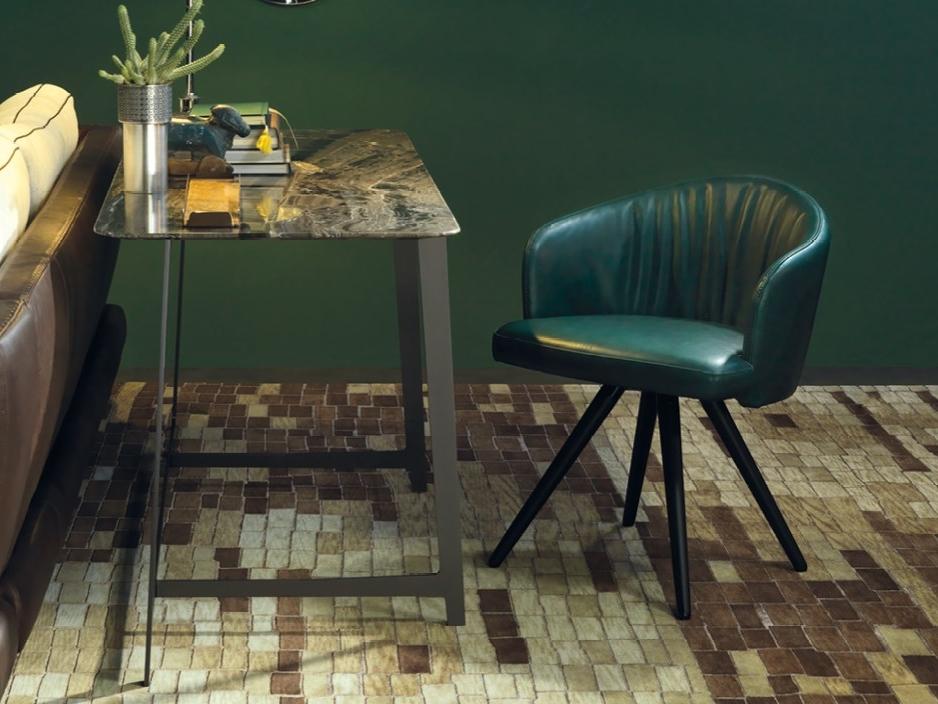 JOE Upholstered leather chair