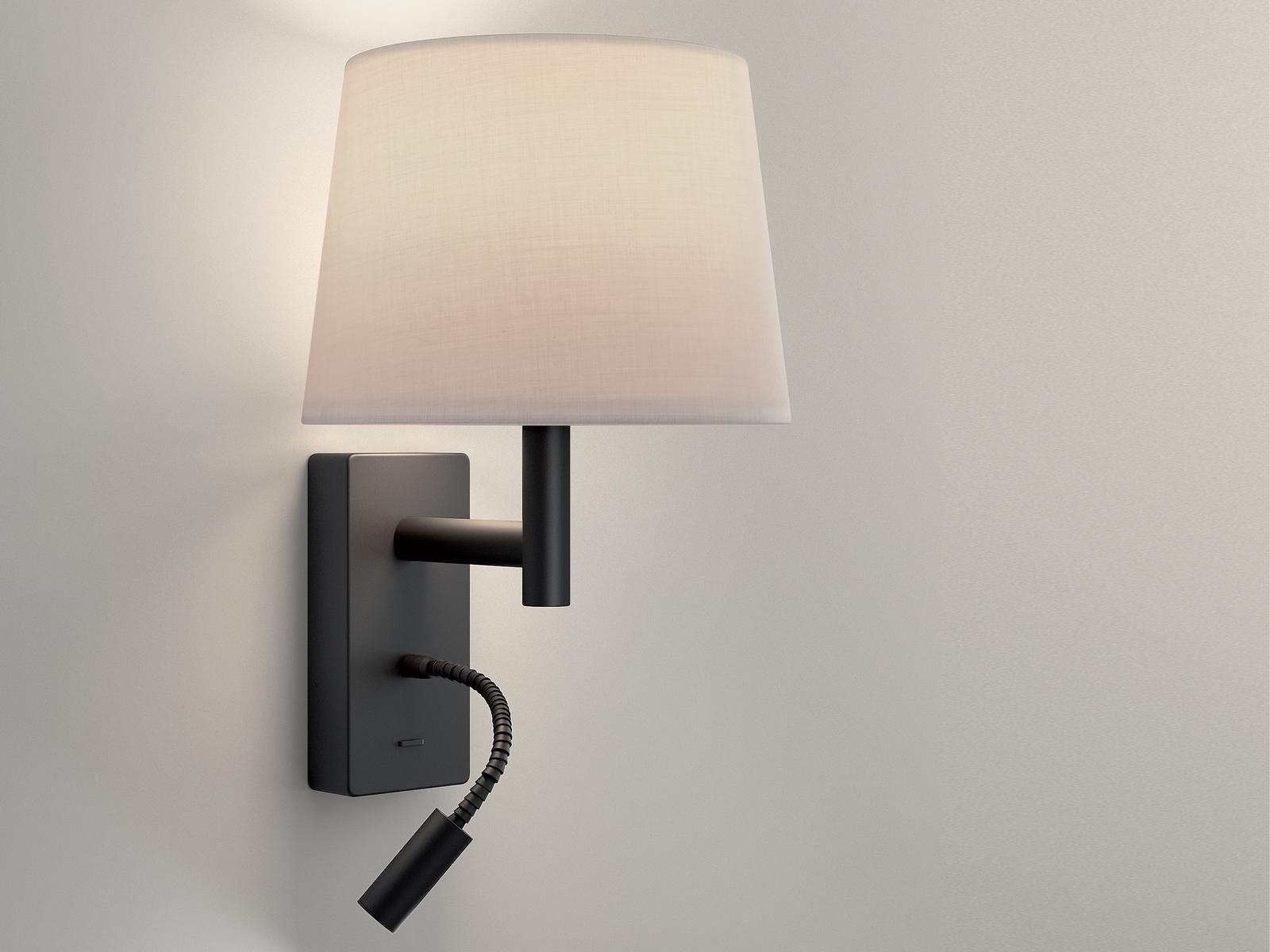 METRICA SHADE EXTEND Aluminium reading lamp with swing arm