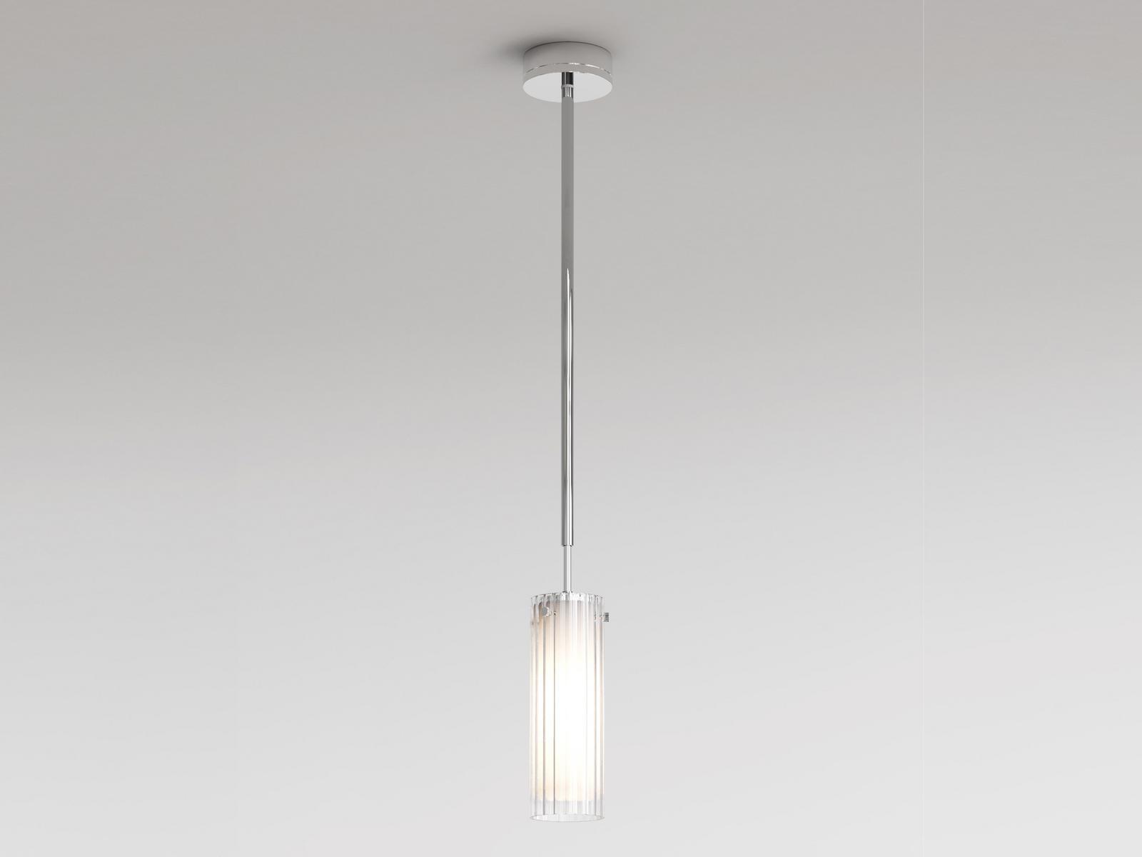 OTTAVINO Adjustable LED pendant lamp in glass and metal