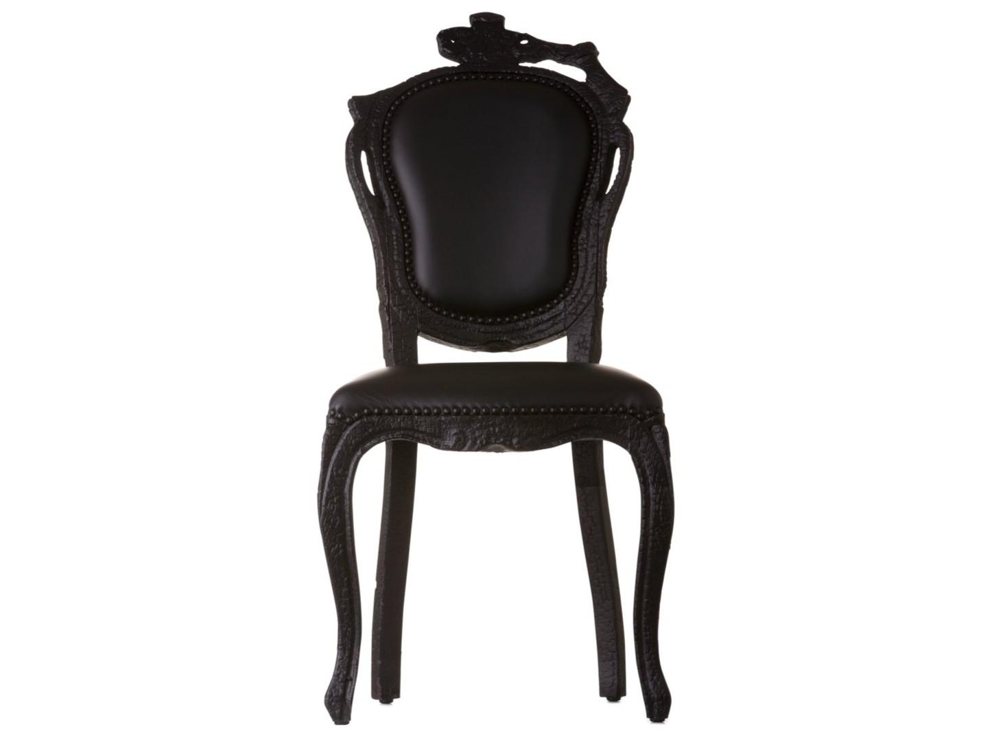 SMOKE DINING CHAIR Wooden chair with fire retardant padding