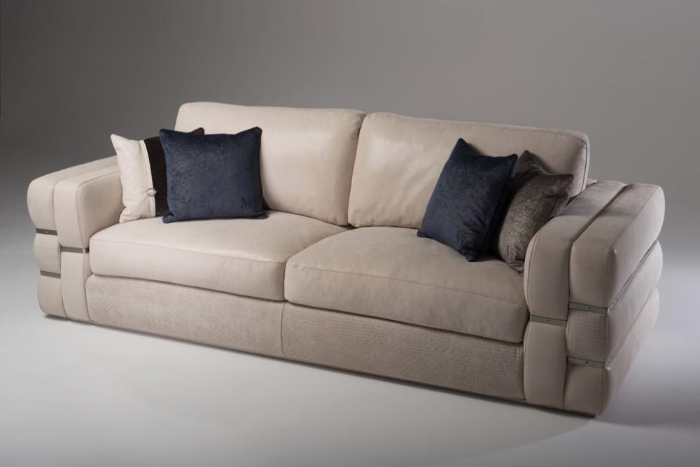 OLA 3 seater leather sofa