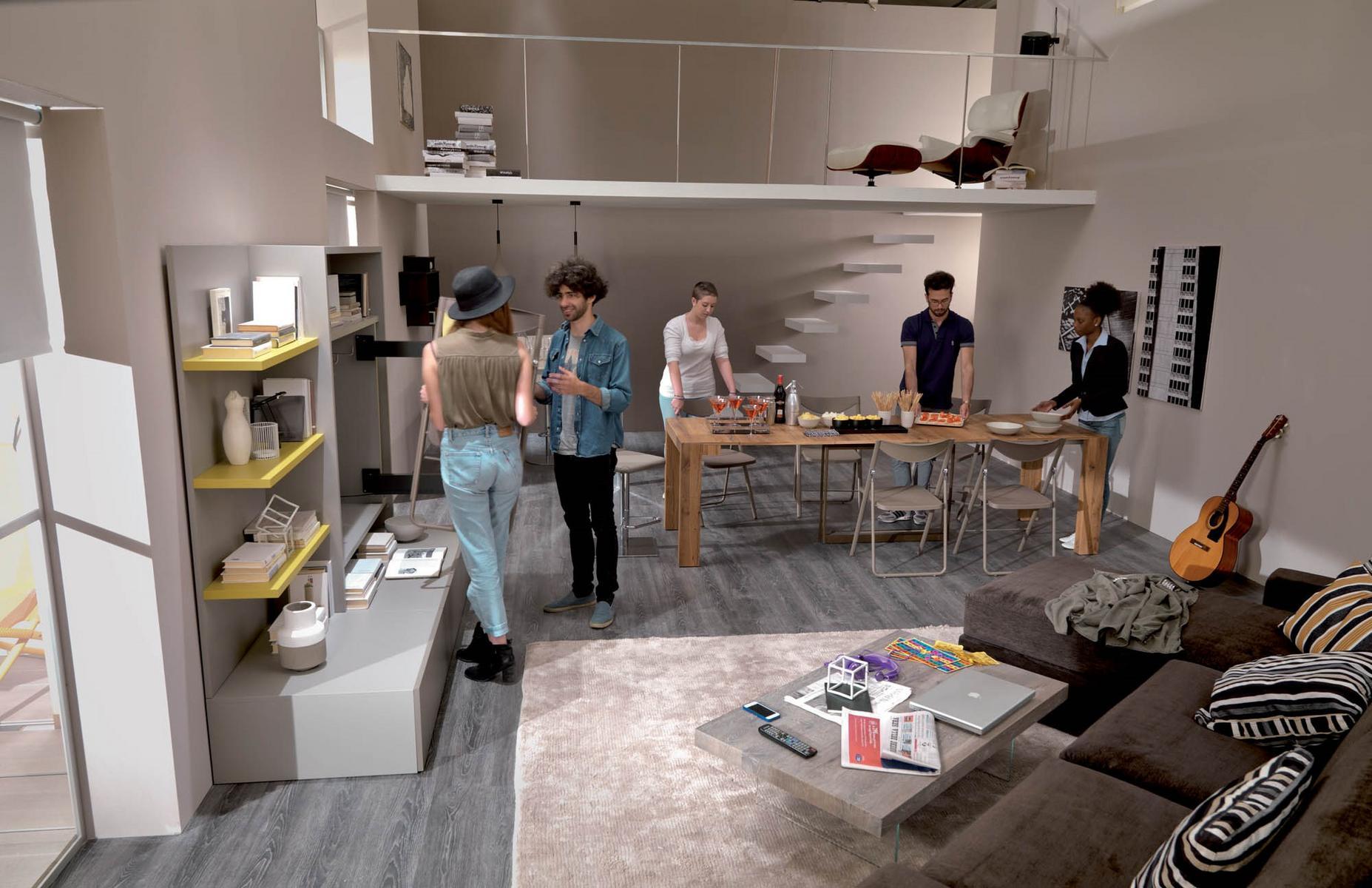 A4 Extending wooden console table