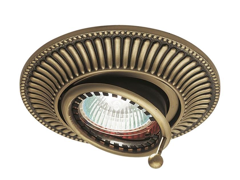 MIA DL7803 Adjustable round recessed brass spotlight