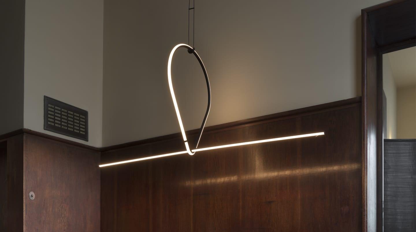 ARRANGEMENTS DROP LED powder coated aluminium pendant lamp