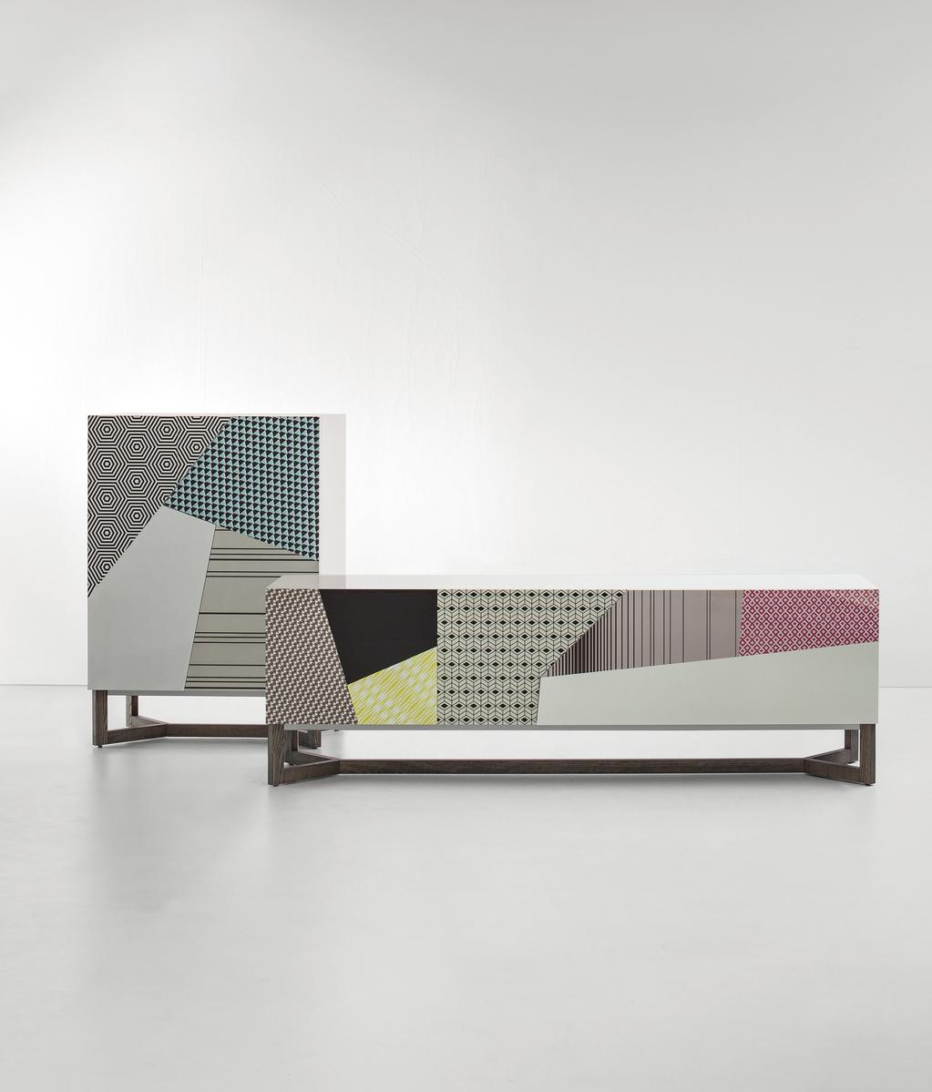DOPPLER Wooden sideboard with doors