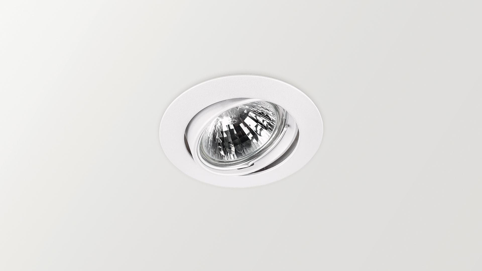 BASIC TILT 12V & 230V Recessed adjustable round aluminium spotlight BASIC TILT 12V & 230V Recessed adjustable round aluminium spotlight