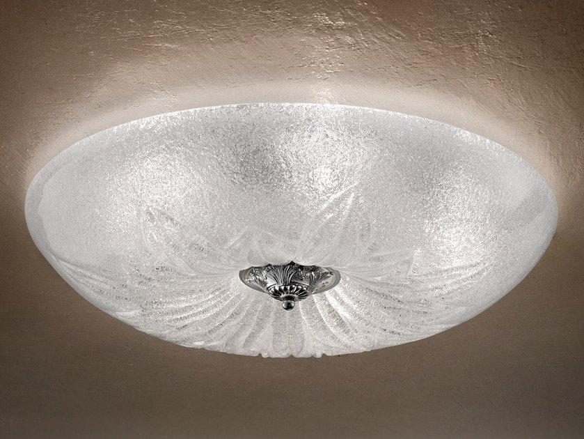 GLASS VE 1115 PL5 Incandescent marble grit ceiling light