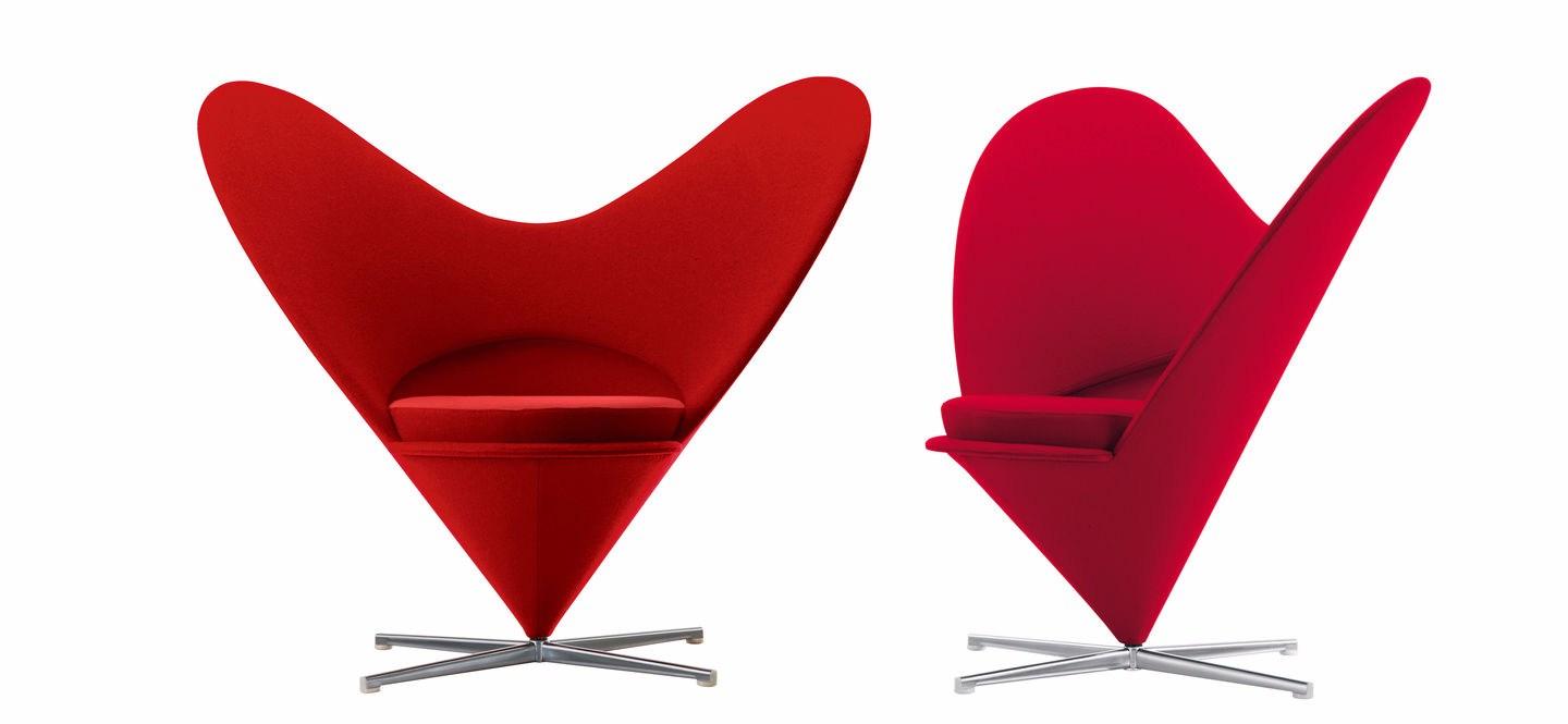 HEART CONE Wing fabric armchair