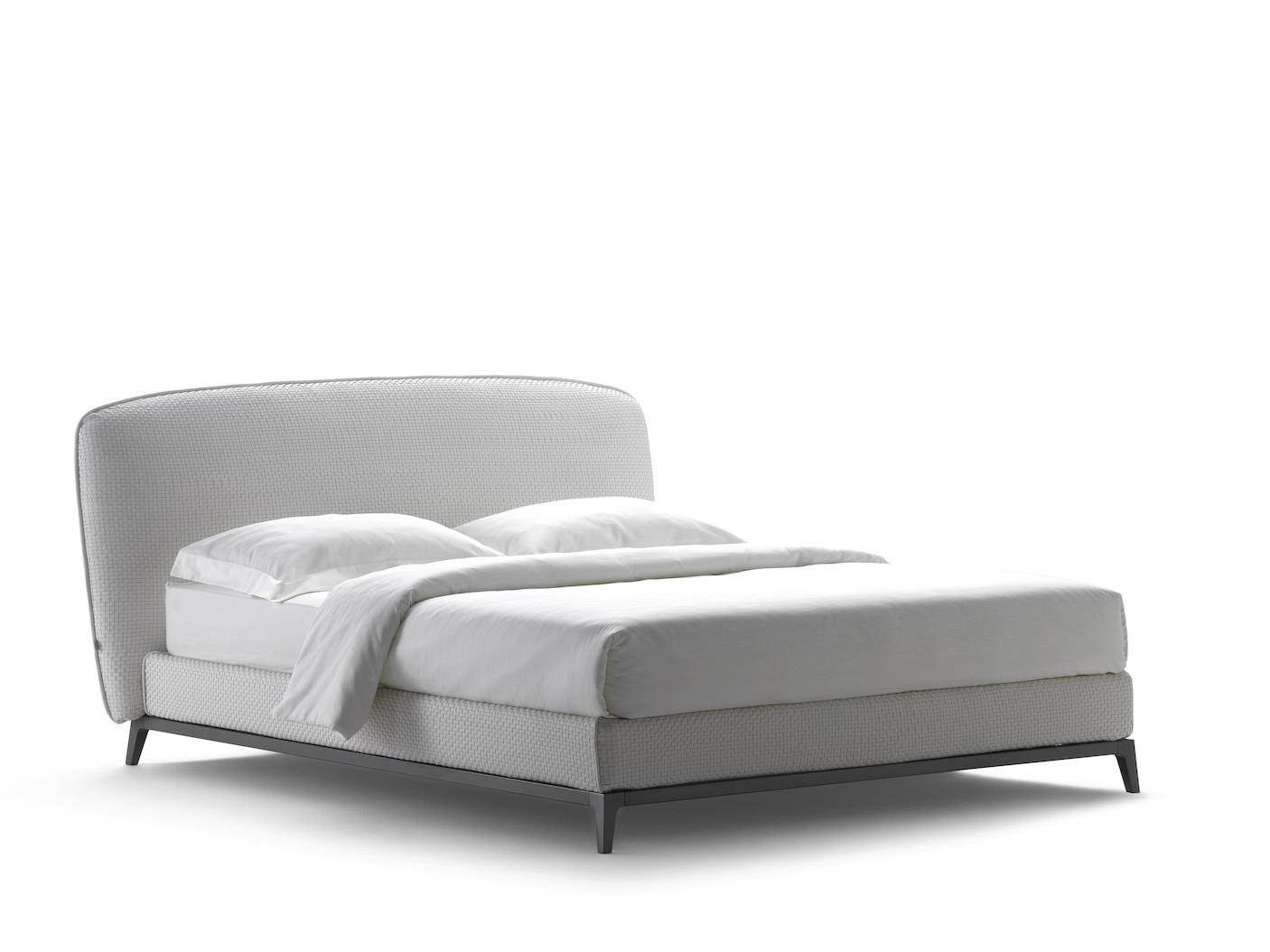 OLIVIER Leather double bed