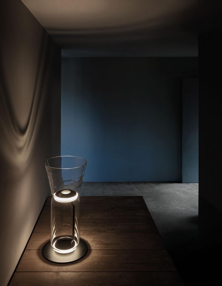 NOCTAMBULE CONE LED Blown crystal floor lamp