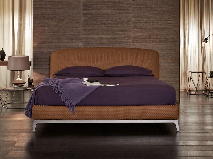 OLIVIER Leather double bed