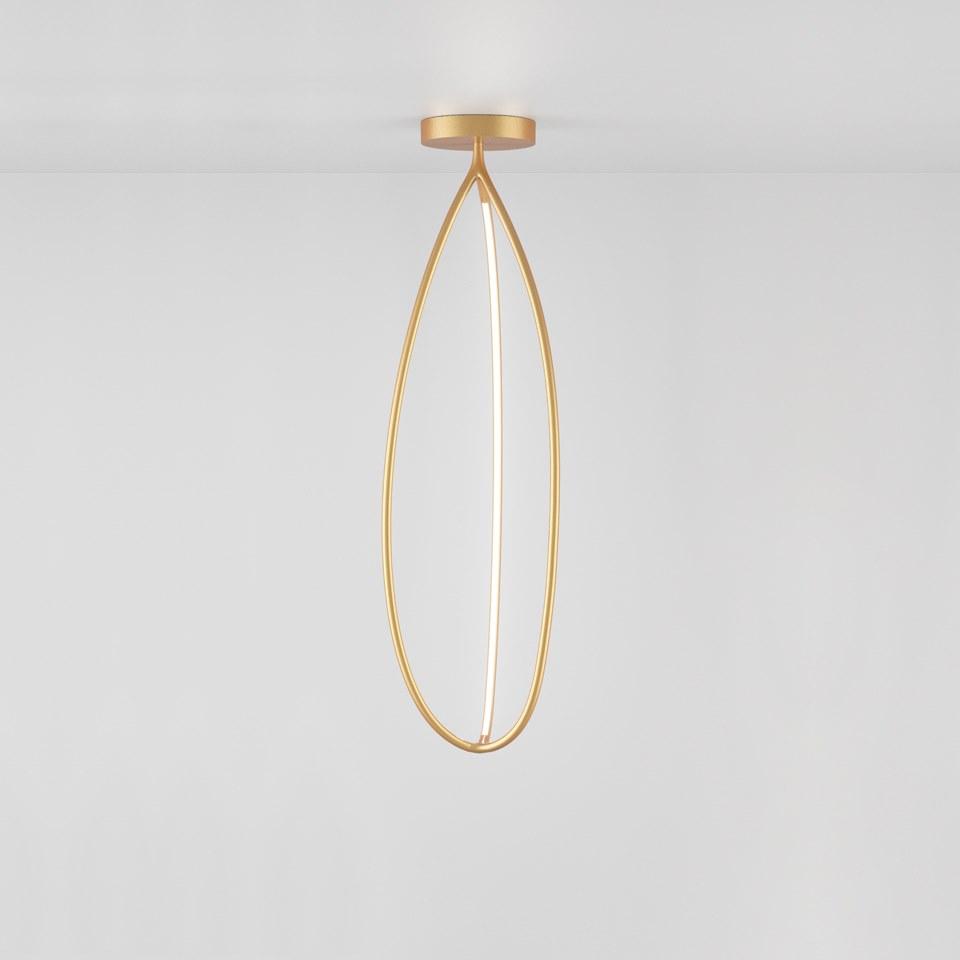 ARRIVAL Aluminium and silicone ceiling lamp
