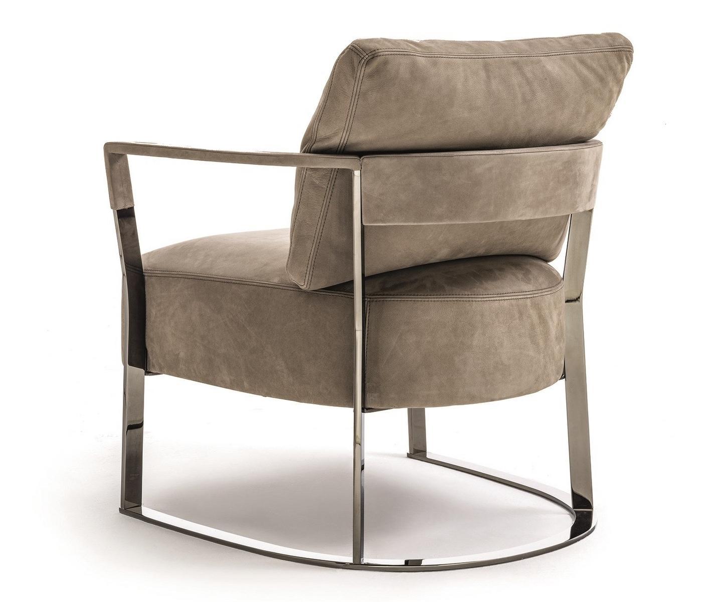 KATHRYN Metal easy chair