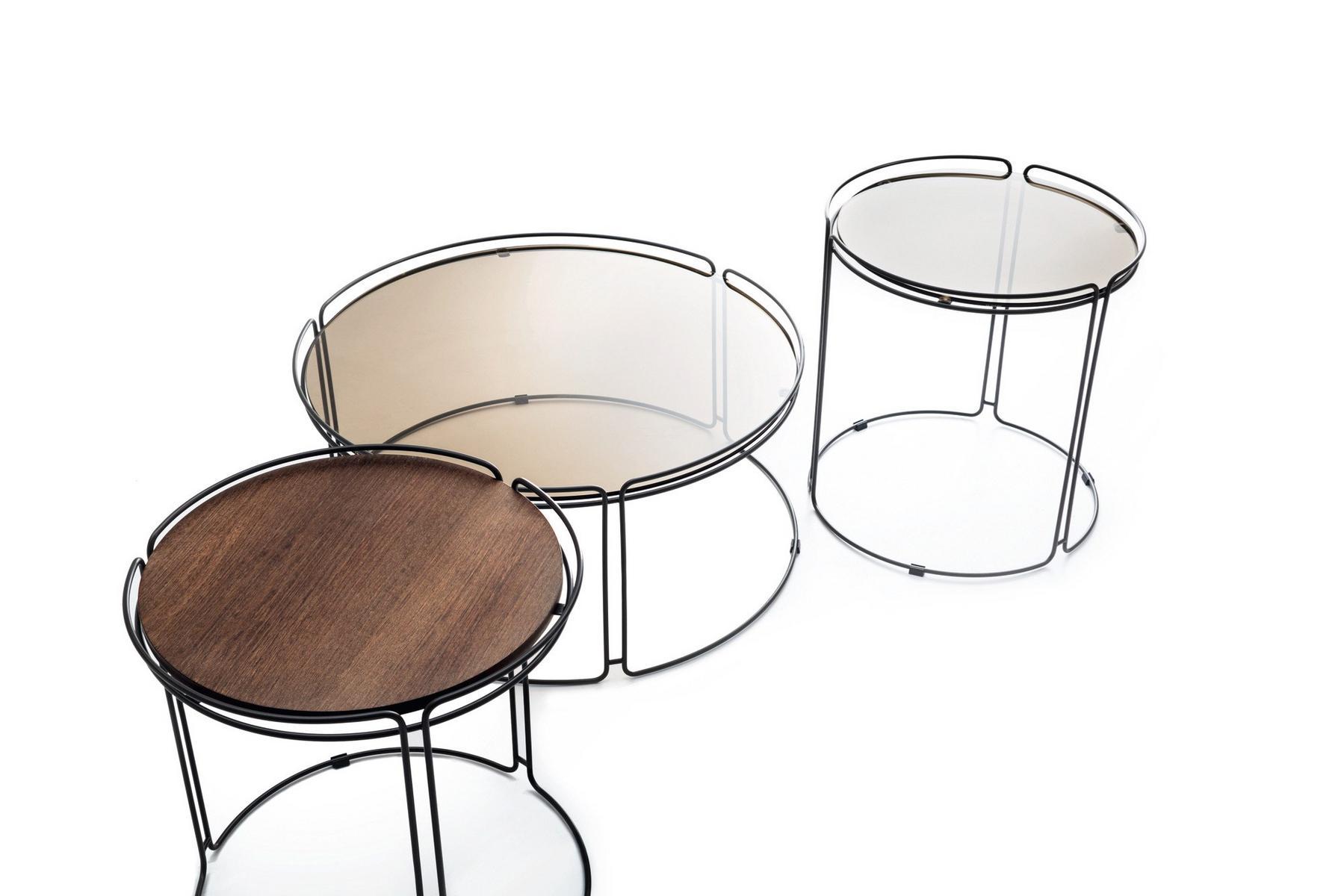 MONOLITH Round metal coffee table
