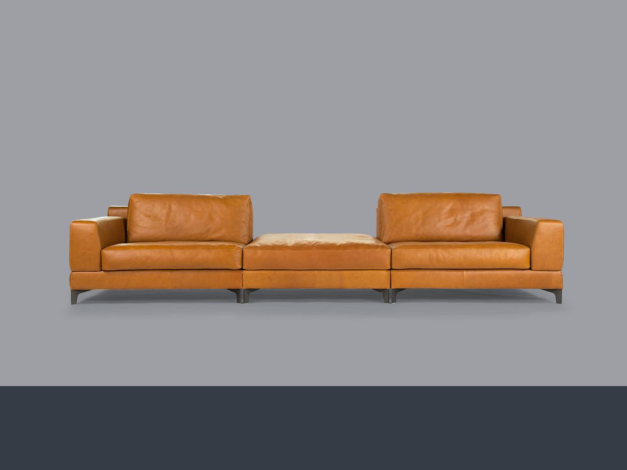 BEN Sectional leather sofa
