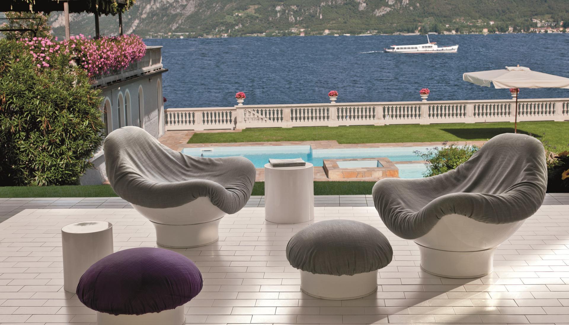 RODICA Fabric outdoor armchair