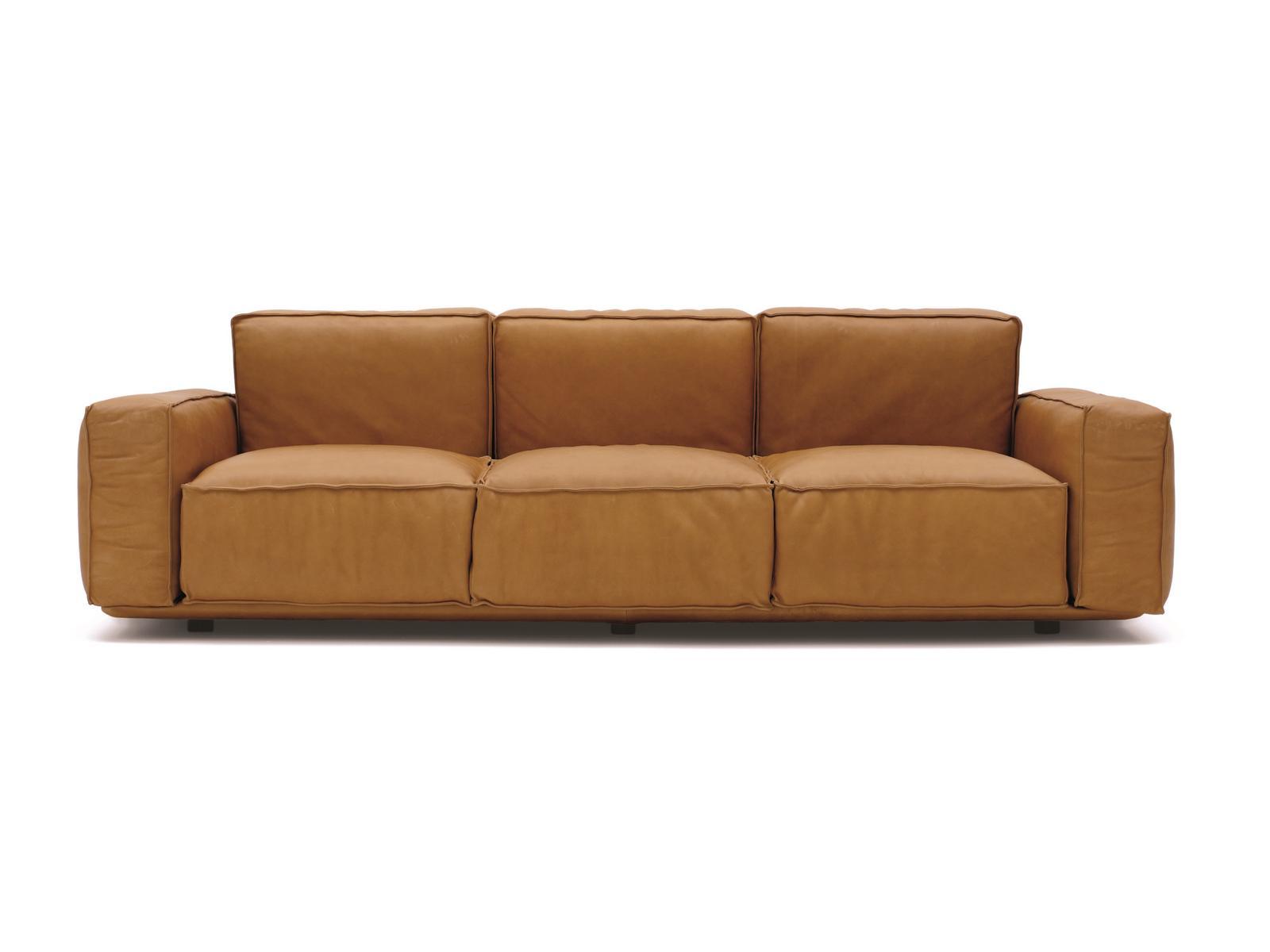 MARECHIARO Upholstered 3 seater leather sofa
