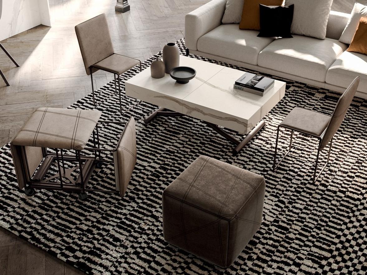 CUBIX Leather chair / pouf