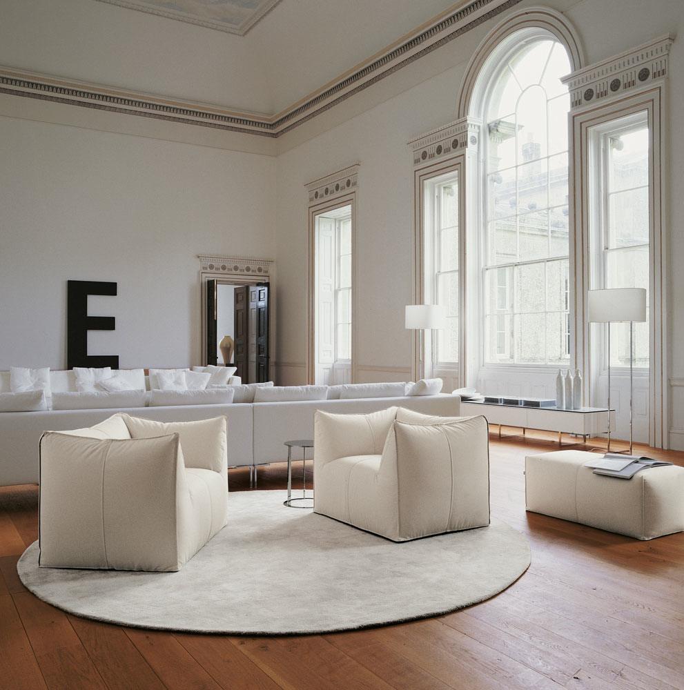 LE BAMBOLE '07 Upholstered fabric pouf