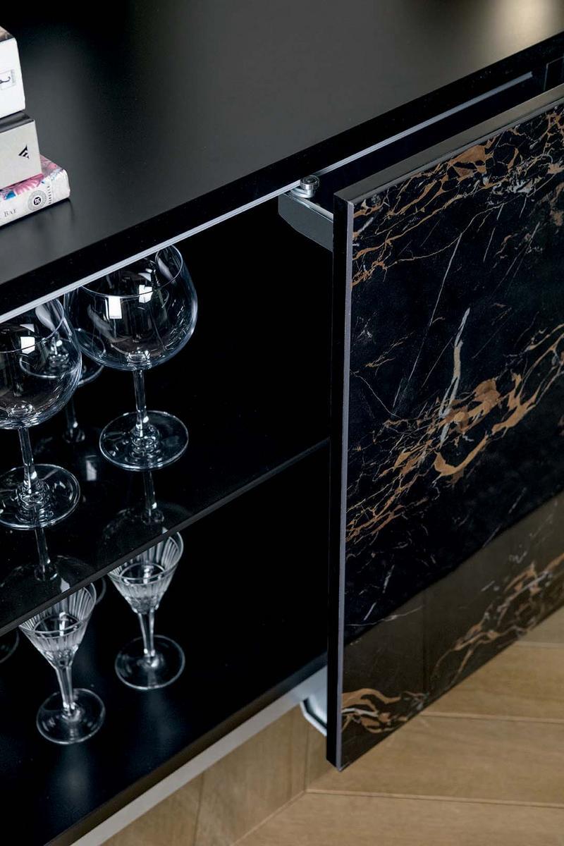 IDRA Porcelain stoneware sideboard with sliding doors