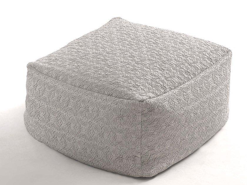 SOFTLY Upholstered fabric pouf