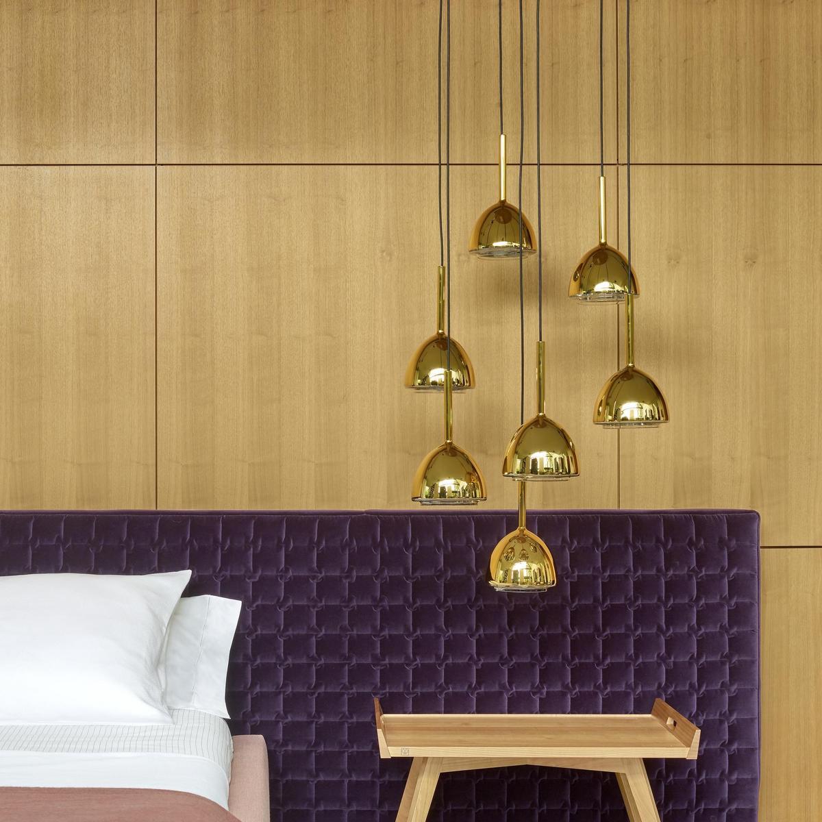 BRASS BELL LED brass pendant lamp