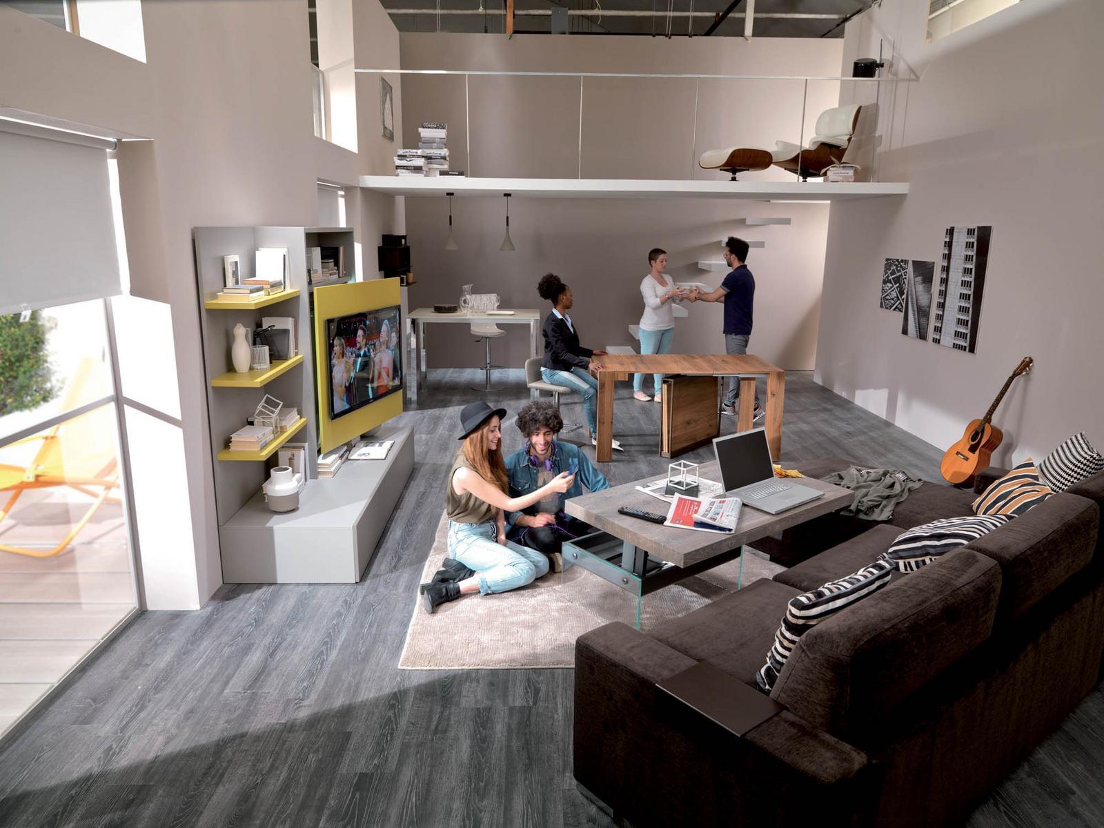 A4 Extending wooden console table