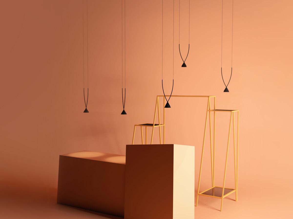 JEWEL Nylon® recycled glass pendant lamp