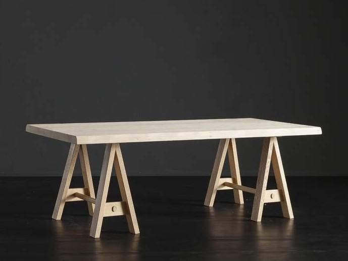 DENVER + HORSE Rectangular oak dining table
