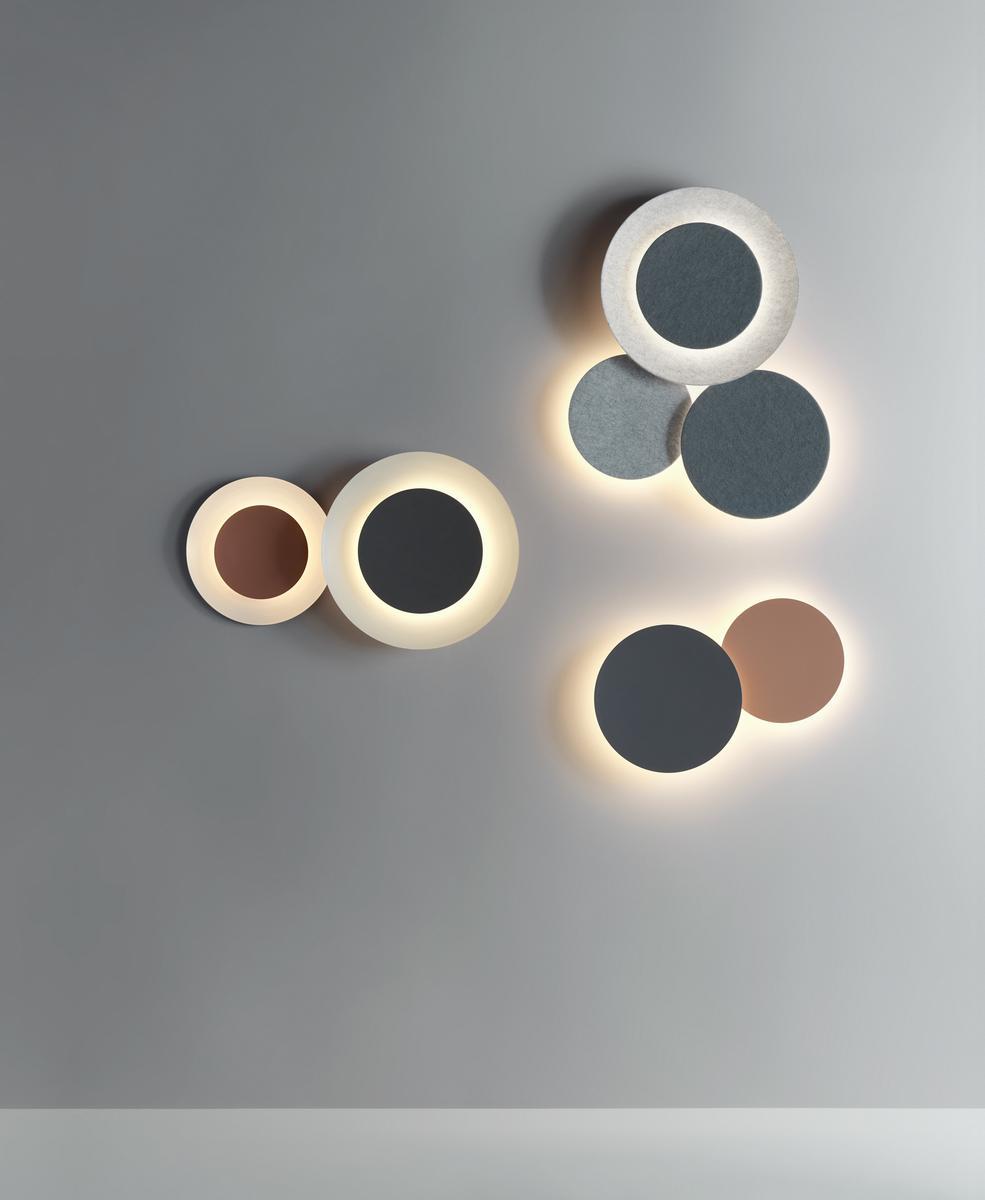 PUCK WALL ART DOUBLE LED indirect light wall light