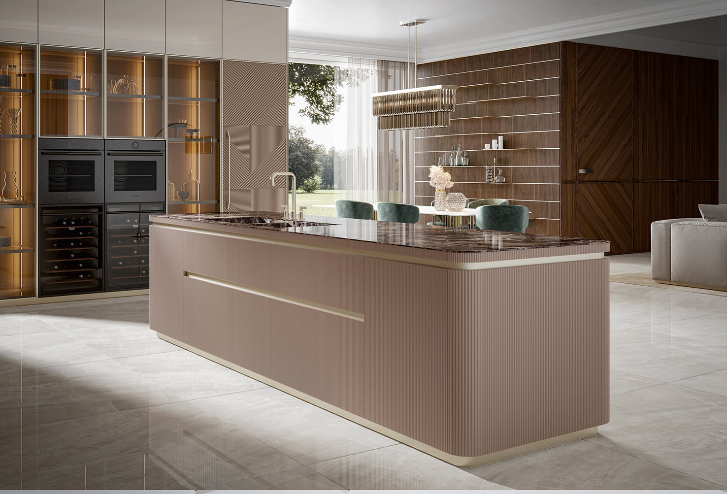 GLAMOUR Lacquered kitchen