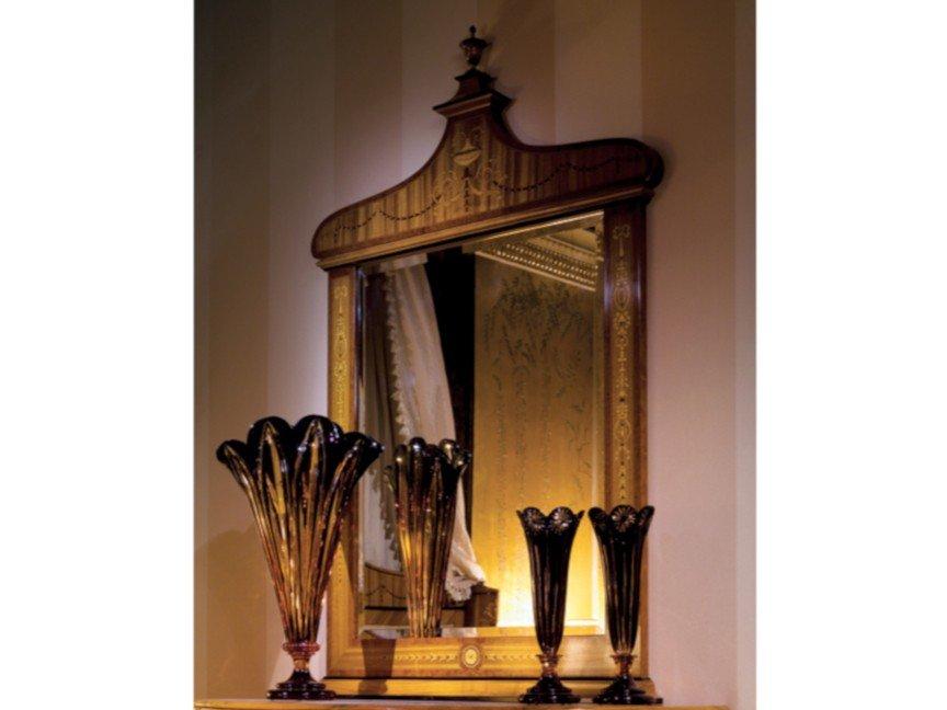 STILE MAGGIOLINI Rectangular framed cherry wood mirror