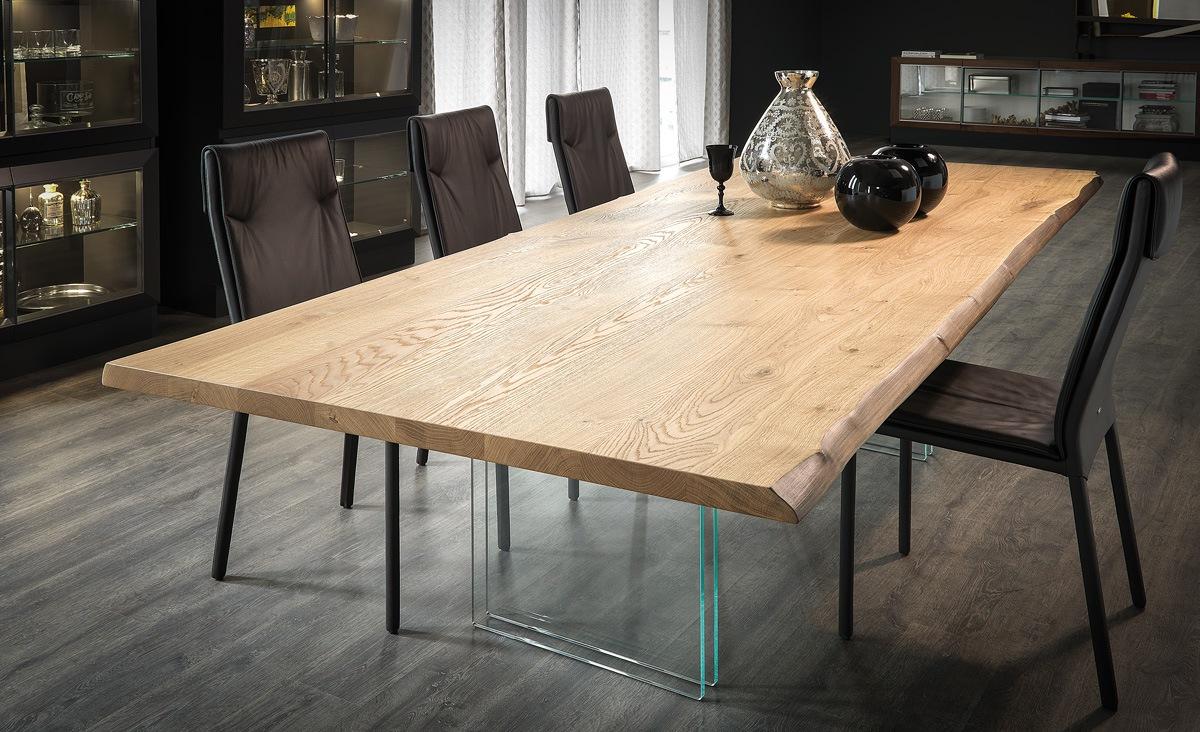 IKON DRIVE Rectangular veneer table