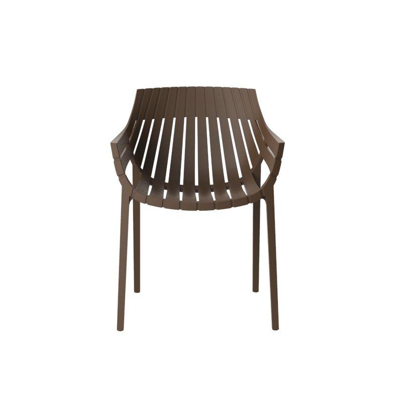 SPRITZ Polypropylene garden chair with armrests