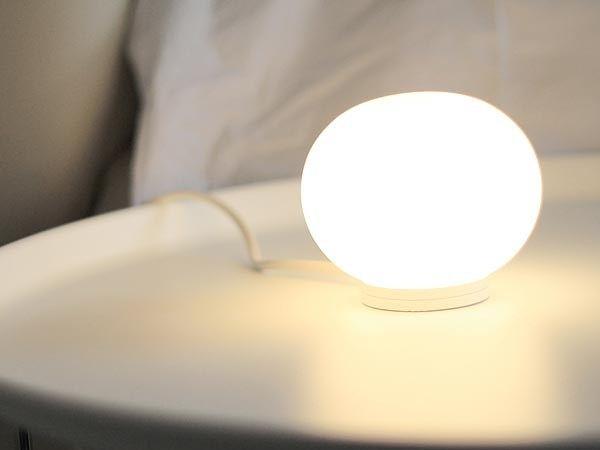 MINI GLO-BALL T LED opal glass table lamp