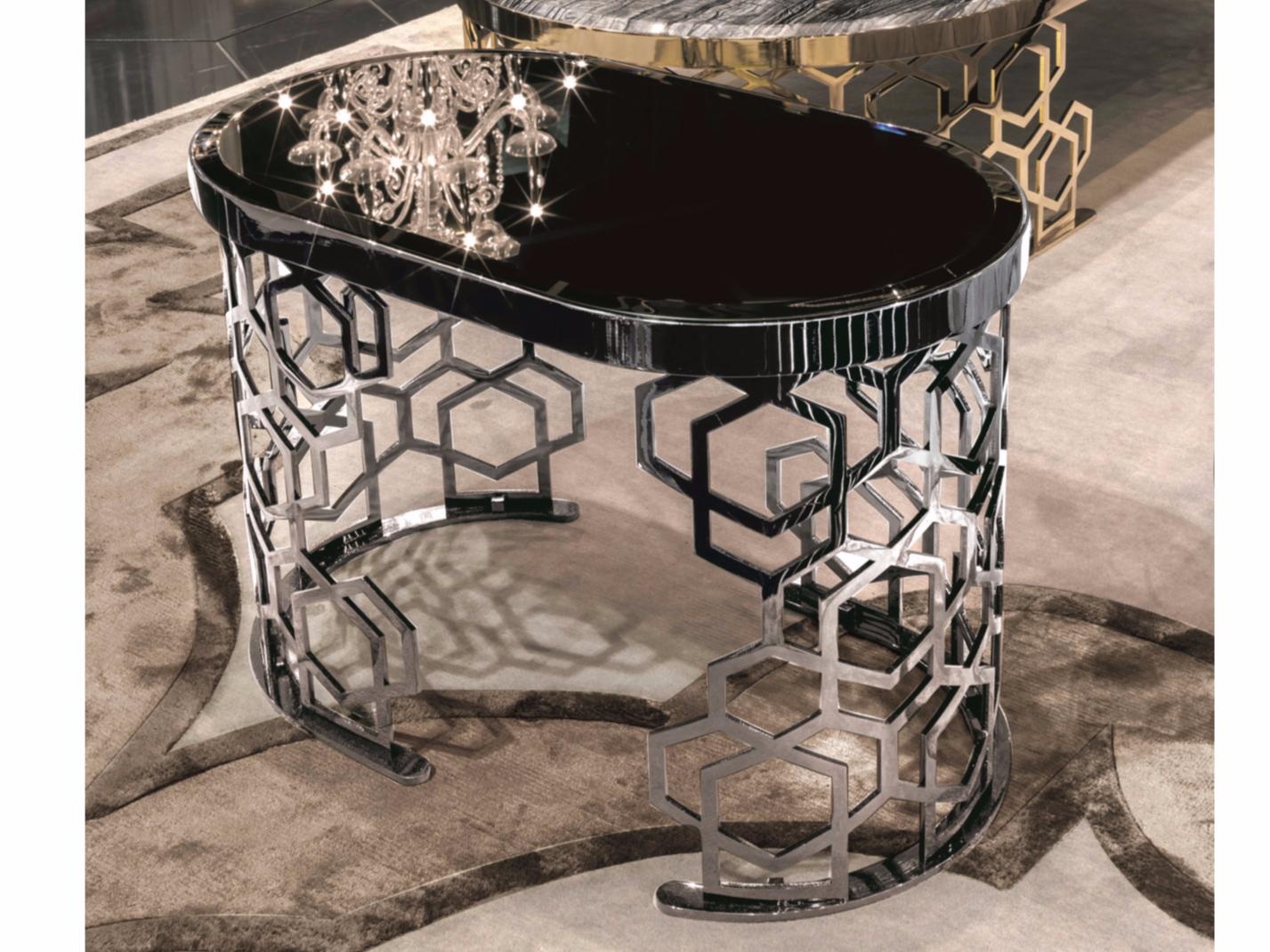 MANFRED Oval stone coffee table