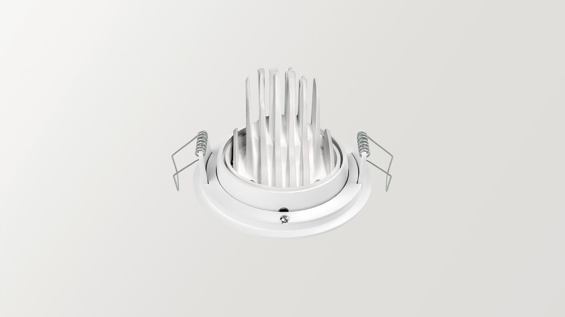 TWIST ROUND LED adjustable spotlight