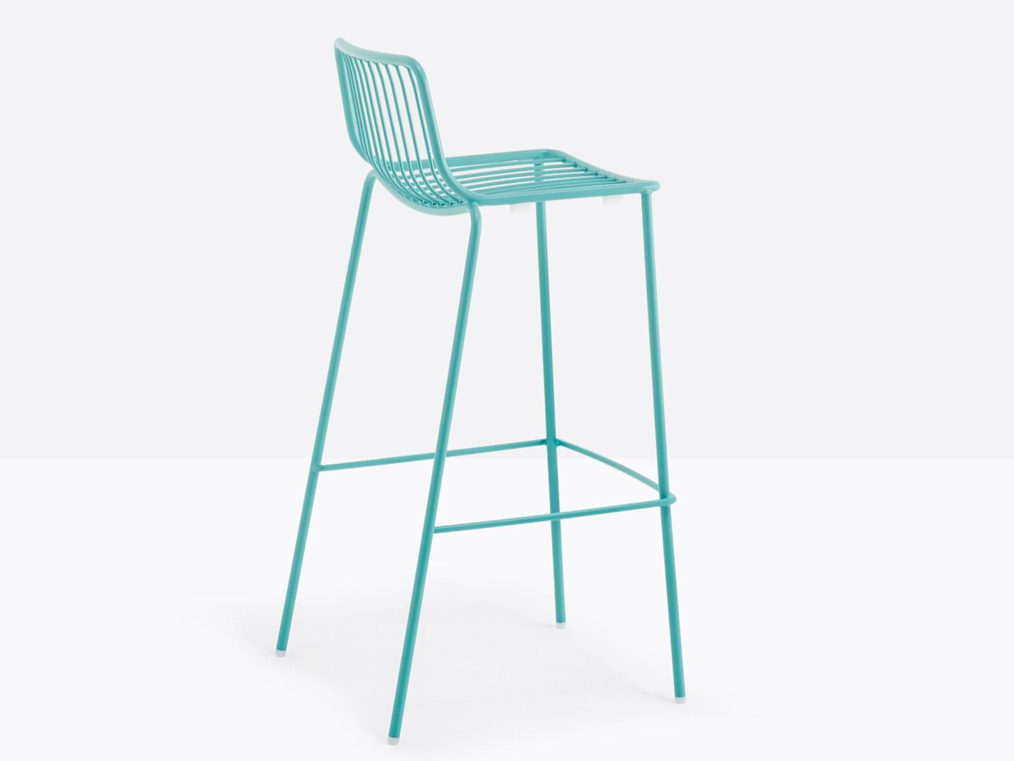 NOLITA 3658 High metal stool with back