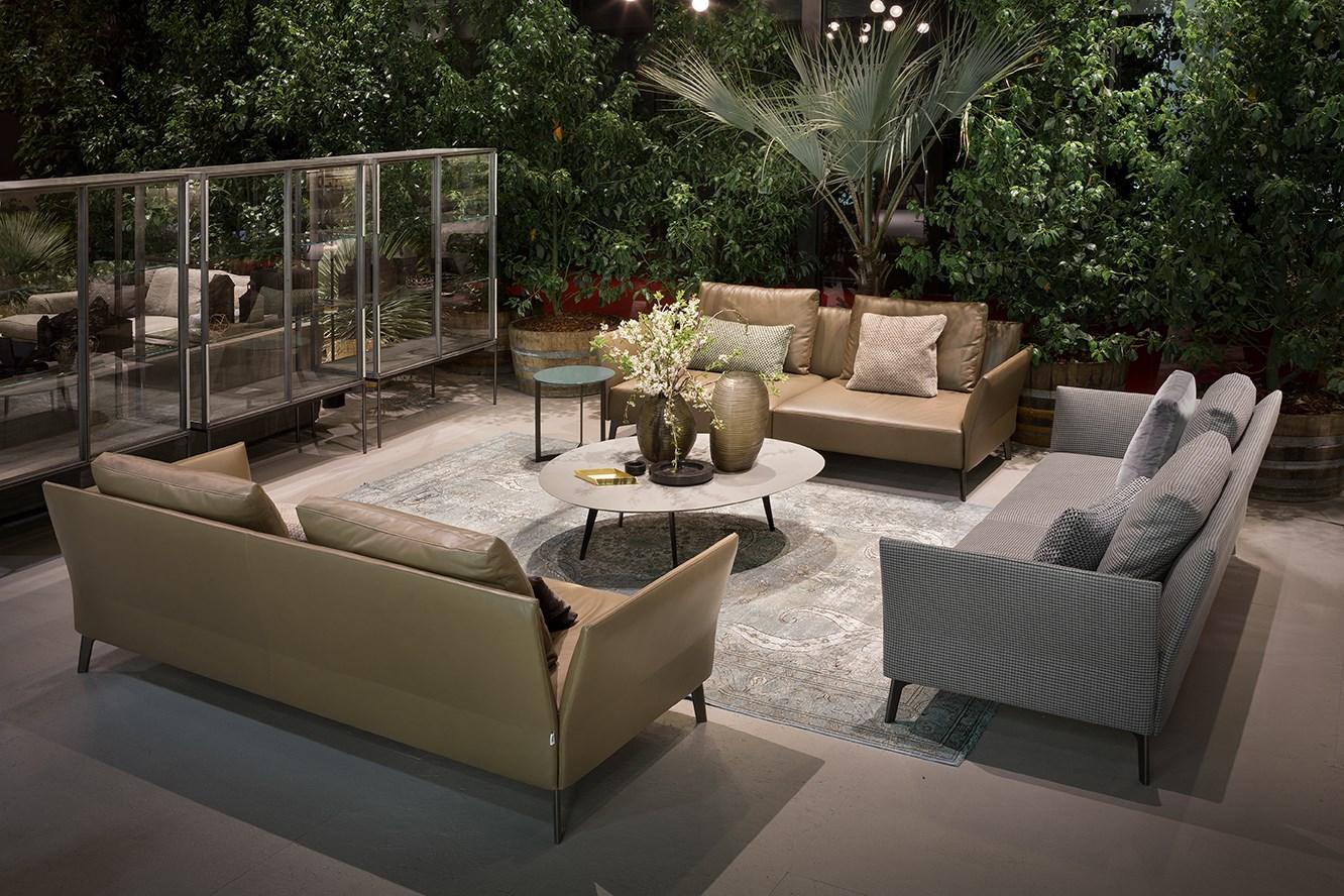 JERMYN 3 seater fabric sofa