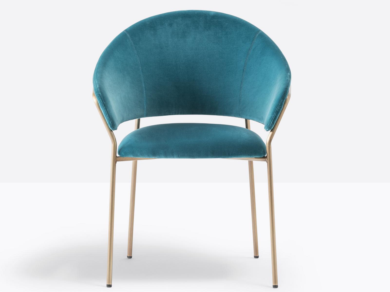 JAZZ 3716 Upholstered fabric chair with armrests