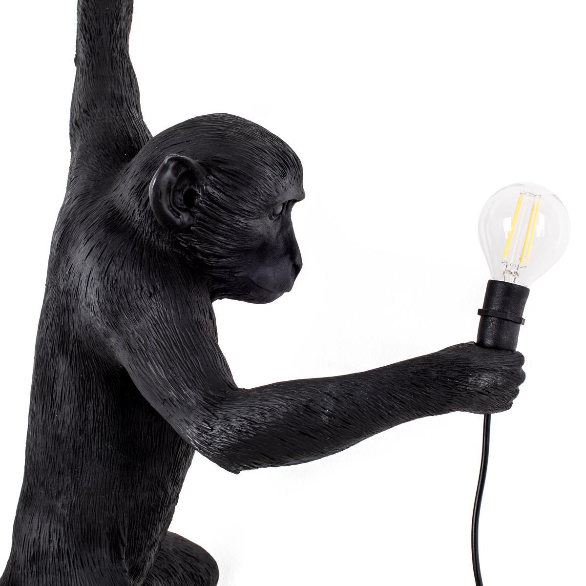 THE MONKEY LAMP BLACK HANGING LED resin wall lamp