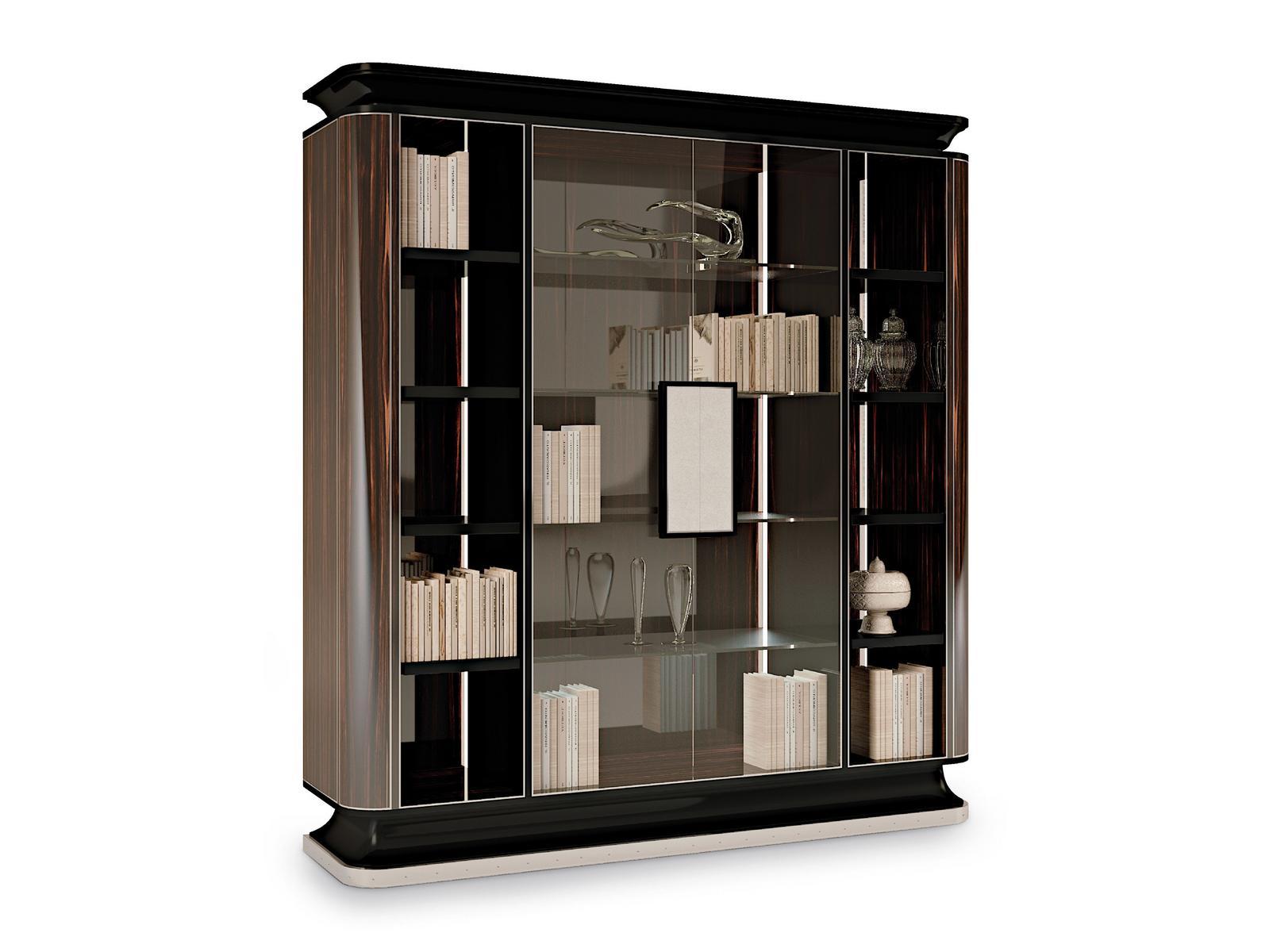 THE MAJESTIC Wall-mounted ebony shelving unit