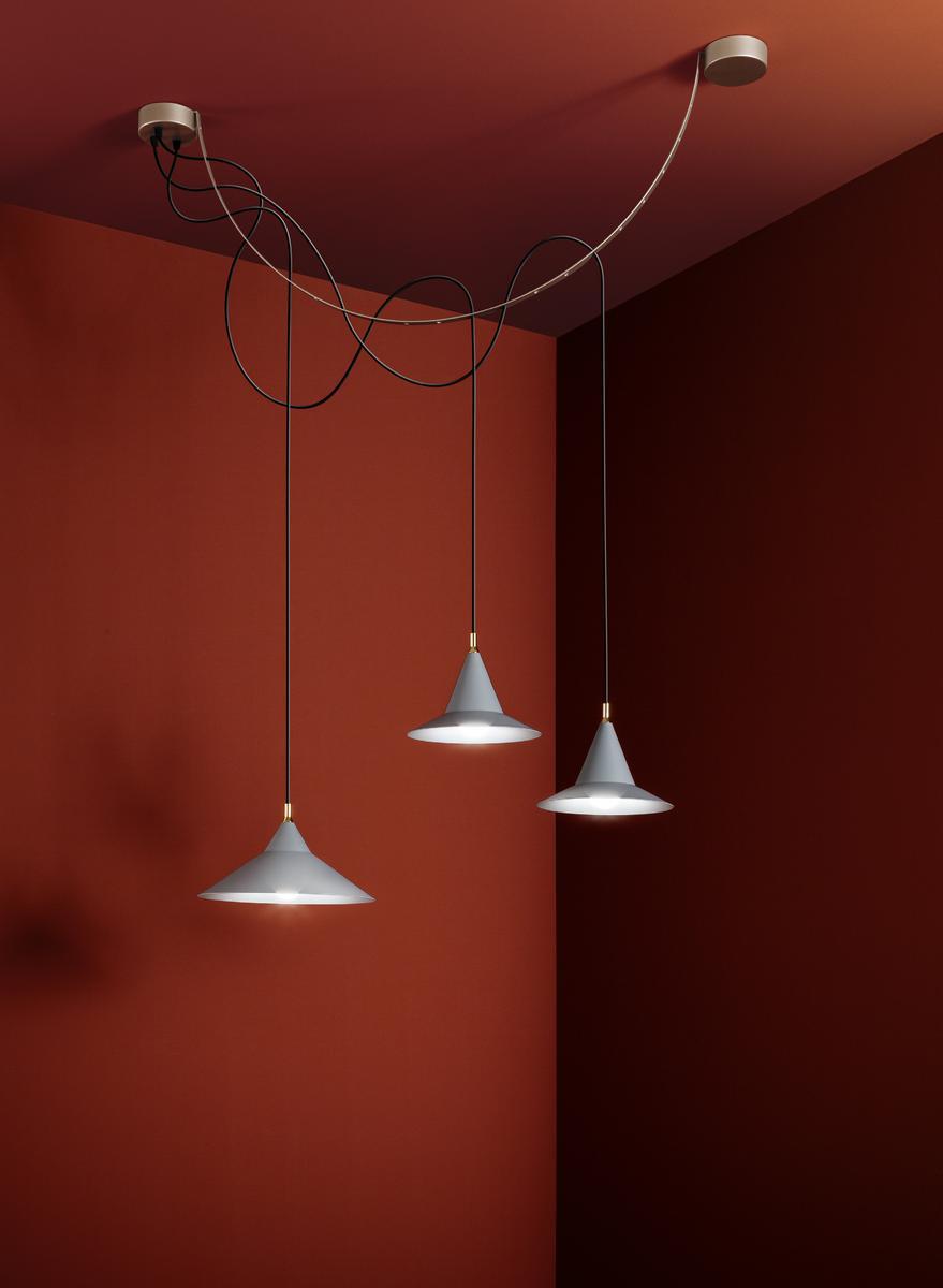 SAN Painted metal pendant lamp