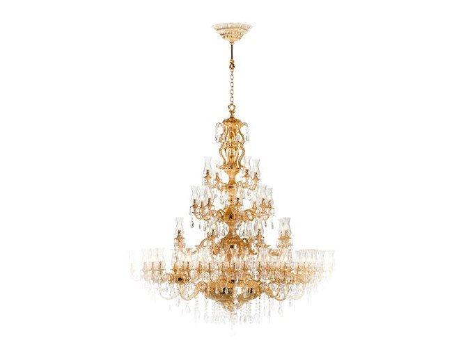 HOWARD 830/60-SH/G30 French Gold chandelier with Schoeler crystals
