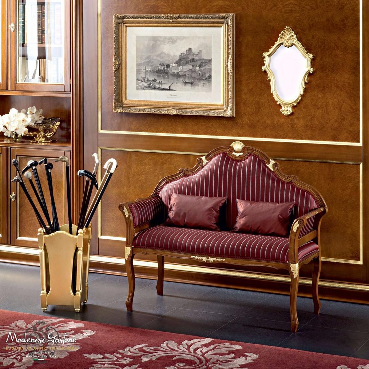 13430 Baroque wooden small sofa