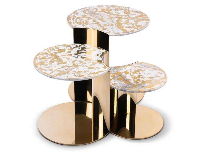GRANGER Round steel coffee table