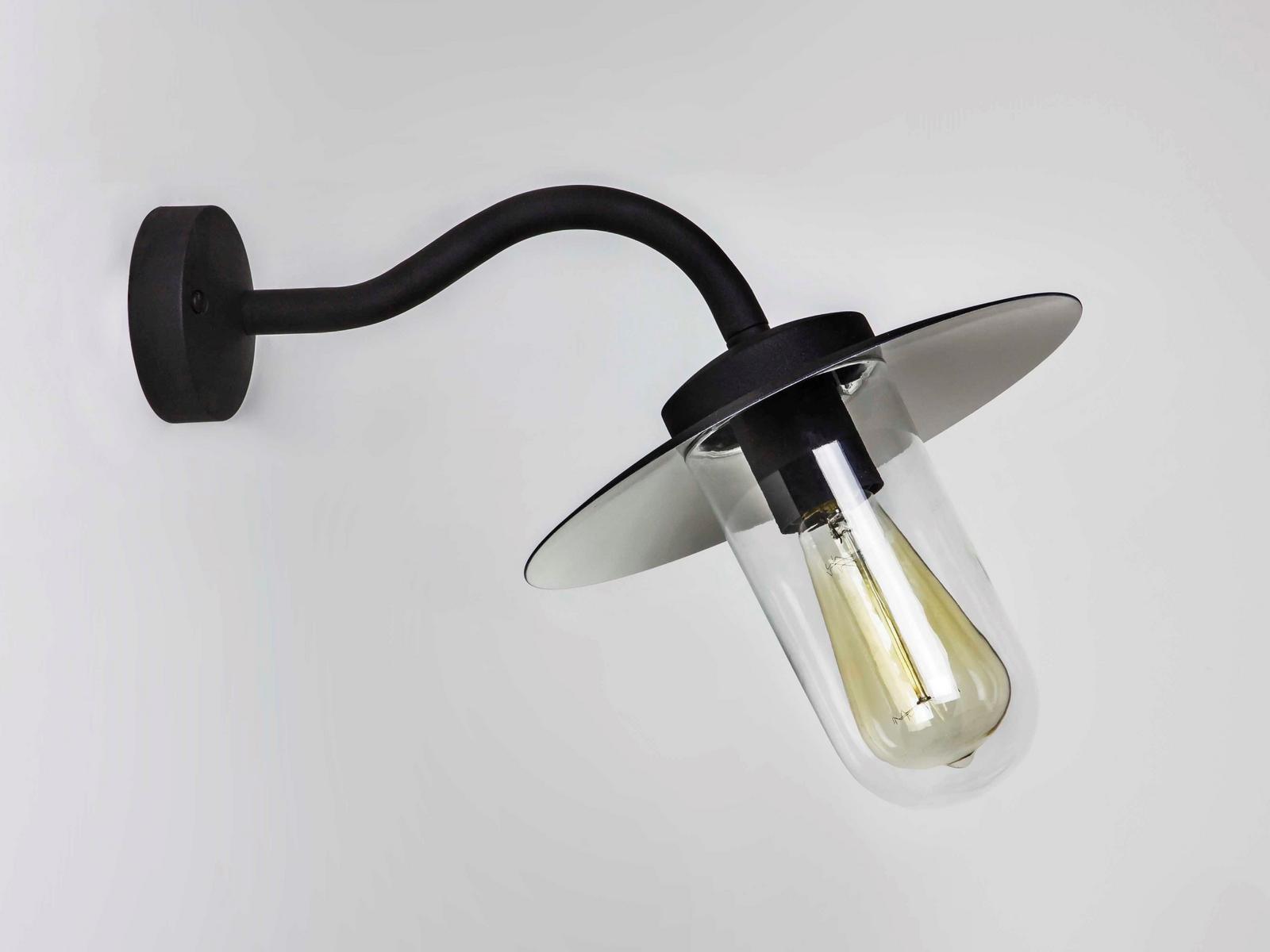 DAFNI Steel outdoor wall lamp with dimmer