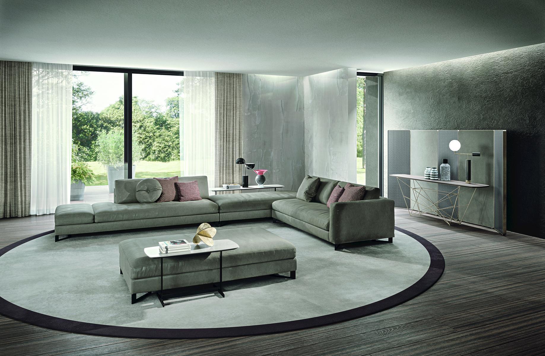 DAVIS OUT Sectional fabric sofa
