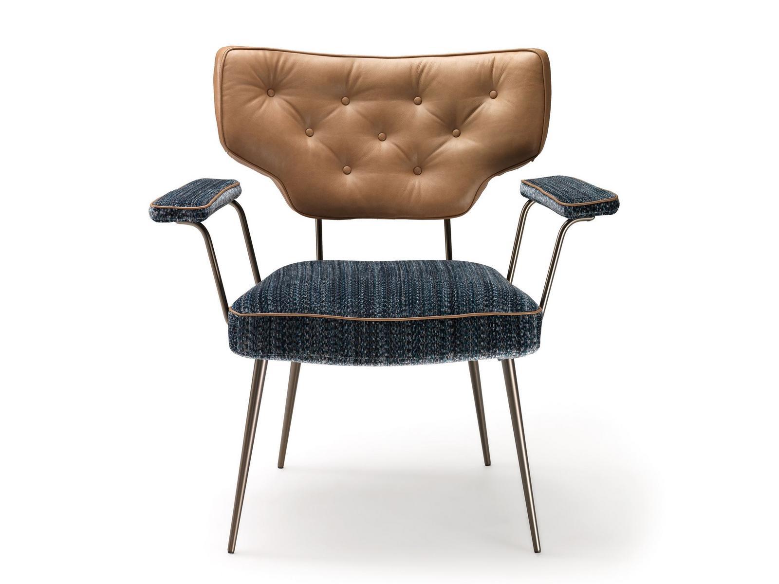 TWIGGY Upholstered chair with armrests